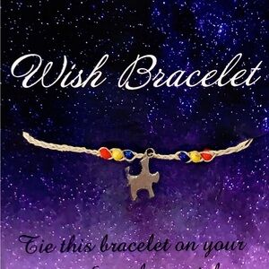 Wish Bracelet with Puzzle Charm